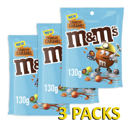 3 Packs of Mars M&M’s Crunchy Caramel